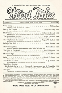 Weird Tales, Vol. 27, No. 6