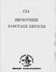 CIA Improvised Sabotage Devices