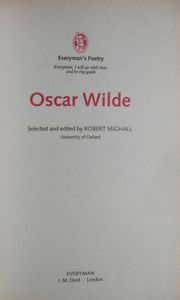 Oscar Wilde: Selected Poems