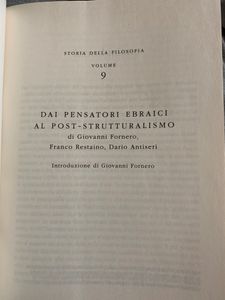 Filosofia - Storia Parole Temi - Vol. 09 - Dai pensatori ebraici al post-strutturalismo