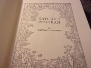 The Nature Library - Nature's Plan