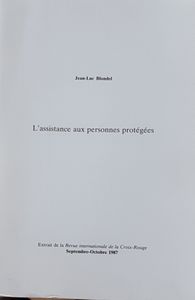 L'assistance aux personnes protégées
