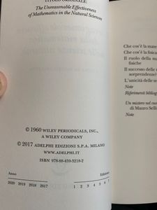 L'irragionevole efficacia della matematica nelle scienze naturali