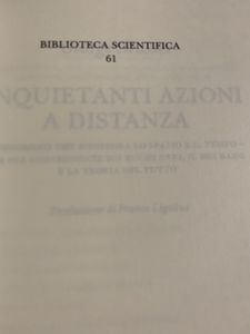 Inquietanti azioni a distanza