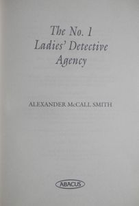The No. 1 Ladies' Detective Agency