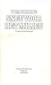 Sneu Voor Het Milieu