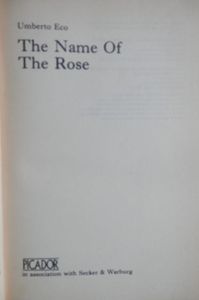 The Name of the Rose