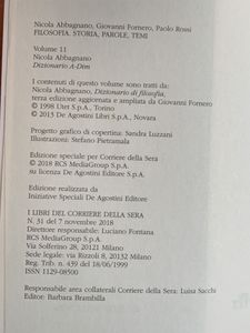 Filosofia - Storia Parole Temi - Vol.11 - Dizionario A - DIM