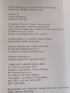 Filosofia - Storia Parole Temi - Vol.12 - Dizionario DIO - IND