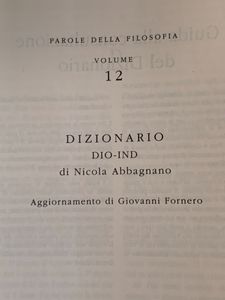 Filosofia - Storia Parole Temi - Vol.12 - Dizionario DIO - IND