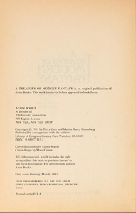 A Treasury of Modern Fantasy
