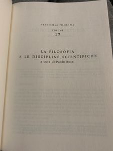 Filosofia - Storia Parole Temi - Vol. 17 - La filosofia e le discipline scientifiche