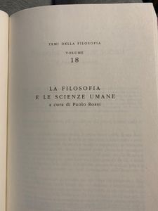 Filosofia - Storia Parole Temi - Vol. 18 - La filosofia e le scienze umane