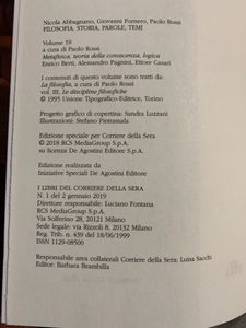 Filosofia - Storia Parole Temi - Vol. 19 - Metafisica, teoria della conoscenza, logica