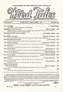 Weird Tales, Vol. 29, No. 4