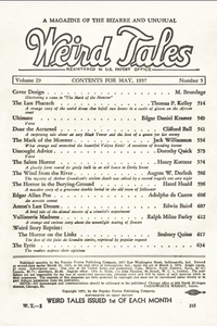 Weird Tales, Vol. 29, No. 5