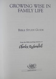 Growing Wise in Family Life