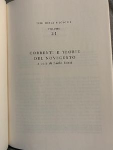 Filosofia - Storia Parole Temi - Vol. 21 - Correnti e teorie del novecento