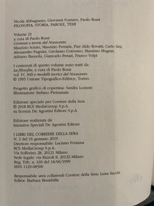 Filosofia - Storia Parole Temi - Vol. 21 - Correnti e teorie del novecento