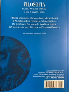 Filosofia. Classici Antichi e Moderni - Vol. 24 - Aristotele. Etica nicomachea