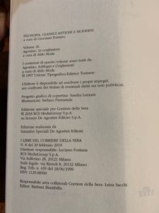 Filosofia. Classici Antichi e Moderni - Vol. 26 - Agostino. Le confessioni