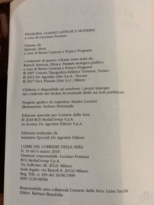 Filosofia. Classici Antichi e Moderni - Vol. 28 - Spinoza. Etica