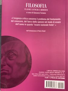 Filosofia. Classici Antichi e Moderni - Vol. 29 - Kant. Critica della ragion pratica e fondazione della metafisica dei costumi