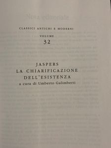 Filosofia. Classici Antichi e Moderni - Vol. 32 - Jaspers.