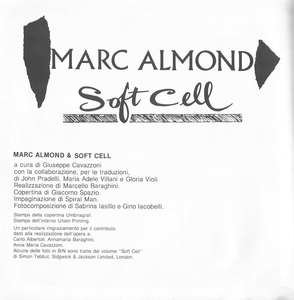 Marc Almond And The Soft Cell