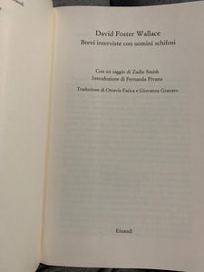 Brevi interviste con uomini schifosi