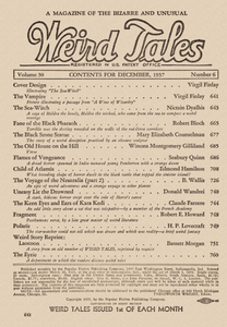 Weird Tales, Vol. 30, No. 6