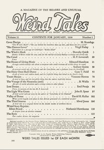 Weird Tales, Vol. 31, No. 1