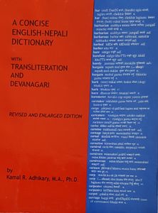 A Concise English-Nepali Dictionary with Transliteration and Devanagari