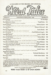 Weird Tales, Vol. 31, No. 6