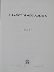 Elements of woodcarving