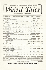 Weird Tales, Vol. 33, No. 1