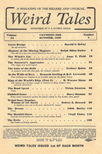 Weird Tales, Vol. 34, No. 4