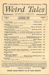 Weird Tales, Vol. 34, No. 6