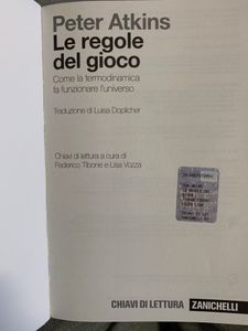 Le regola del gioco. Come la termodinamica fa funzionare l'universo