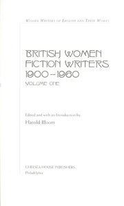 British Women Fiction Writers, 1900–1960. Volume One