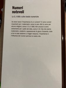 Numeri notevoli. Lo 0, il 666 e altre bestie numeriche.