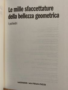 Le Mille Sfaccettature Della Bellezza Geometrica. I Poliedri