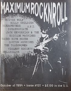 Maximum Rocknroll #137