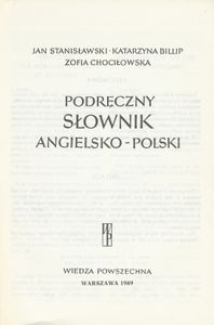 Podręczny Słownik Angielsko-Polski / A Practical English-Polish Dictionary