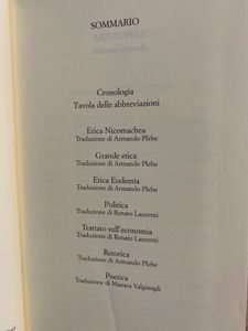 Aristotele (Volume Secondo)