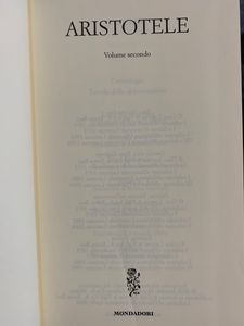 Aristotele (Volume Secondo)