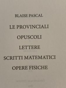 I grandi filosofi - Pascal II