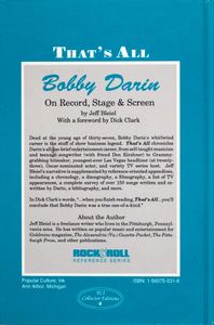 That’s All: Bobby Darin on Record, Stage & Screen