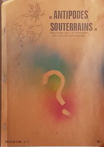 Antipodes Souterrains Bulletin n°1