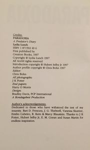 Paradoxia: A Predator's Diary